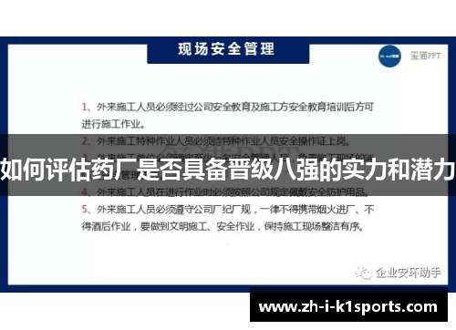 如何评估药厂是否具备晋级八强的实力和潜力 如何评估药厂是否具备晋级八强的实力和潜力