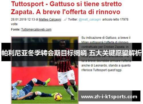 帕利尼亚冬季转会期目标揭晓 五大关键愿望解析 帕利尼亚冬季转会期目标揭晓 五大关键愿望解析